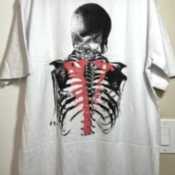 NWOT VLONE NeverBrokeAgain Vlone Bones Tee – White Size XL - Picture 2 of 3